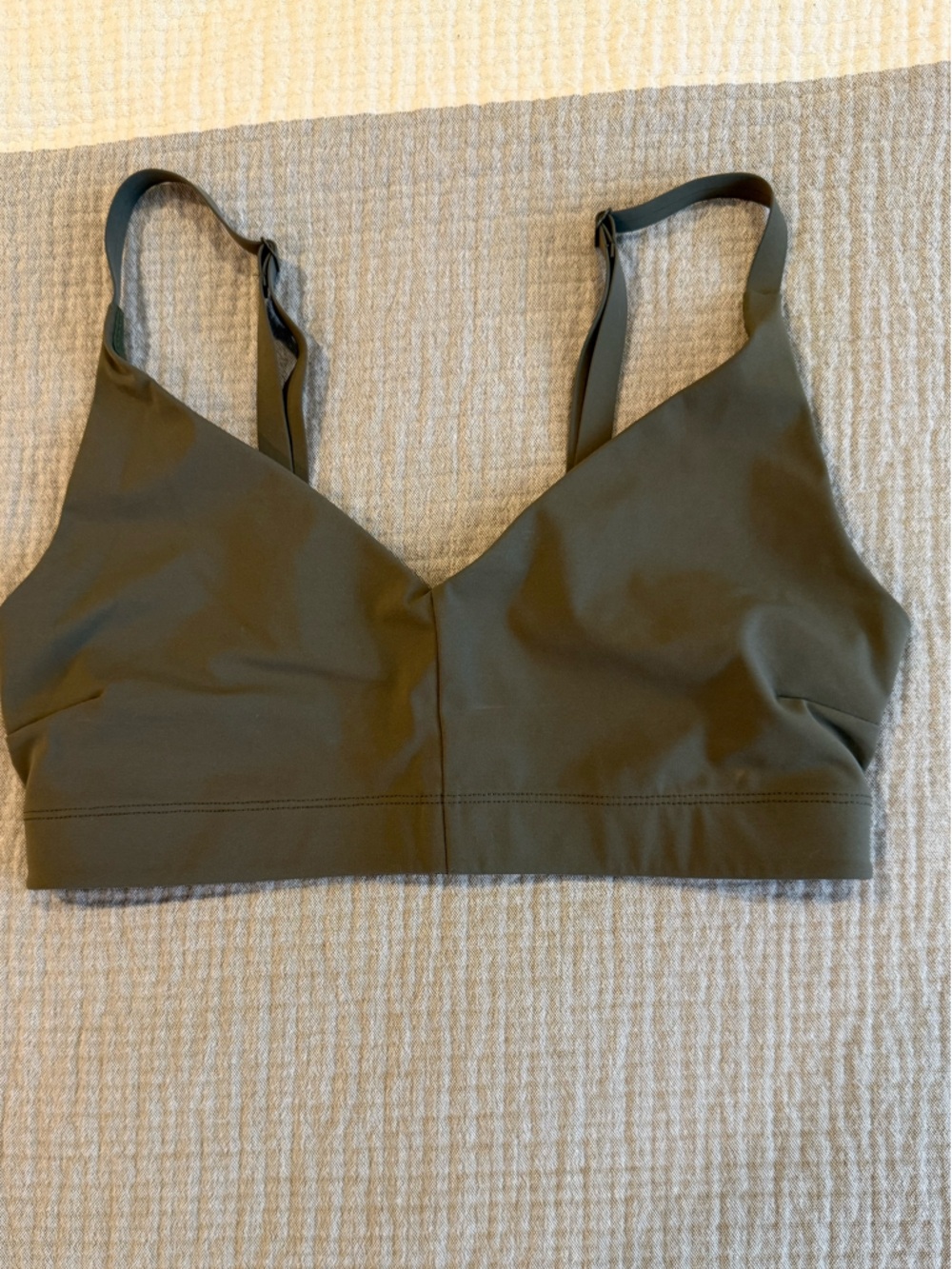 Outdoor Voices Olive Green Active Bralette